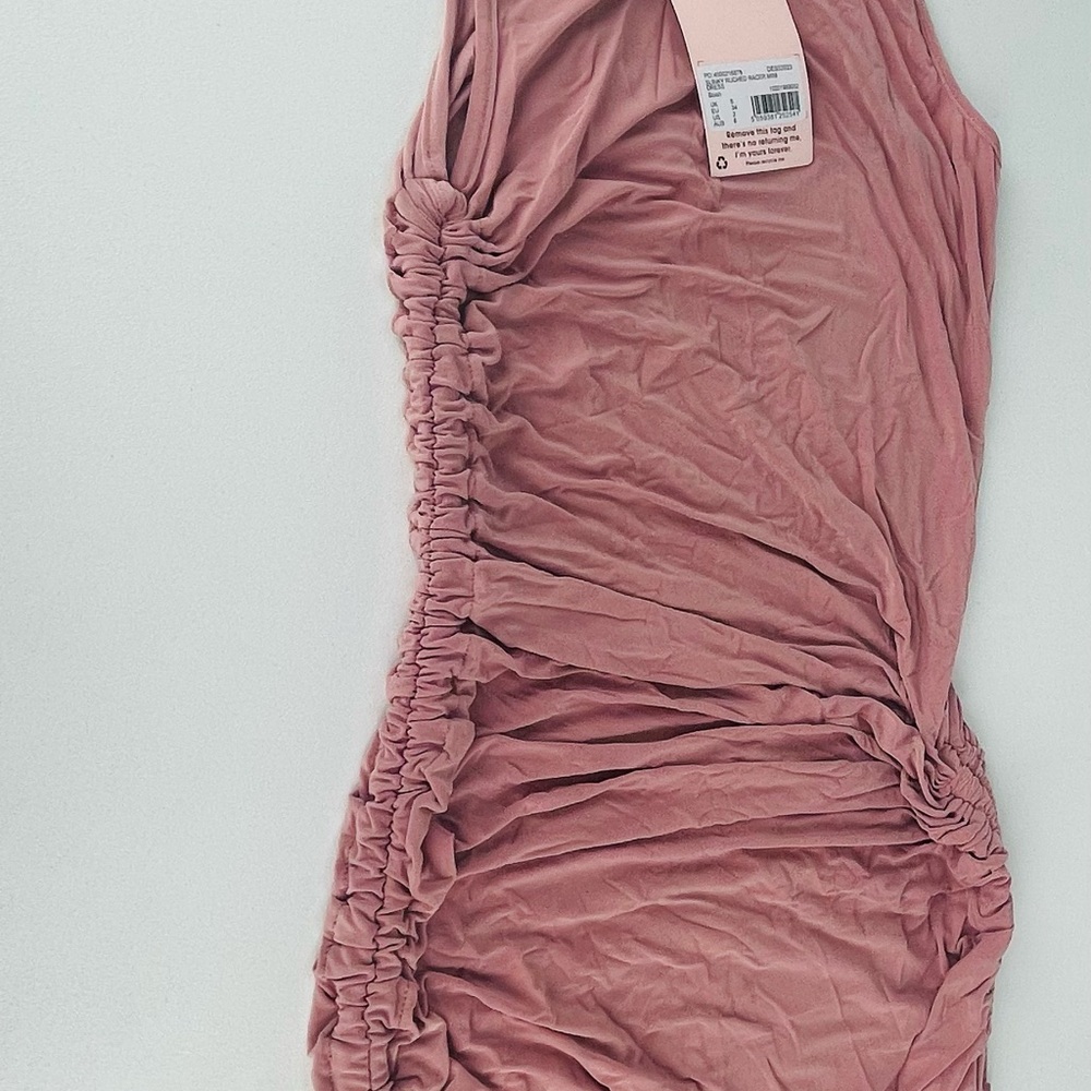 SLINKY RUCHED RACER MINI
DRESS blush - Picture 2 of 10